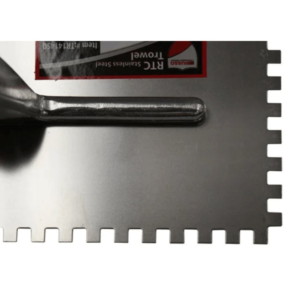 RTC Products Stainless Steel Notched Tile Trowels 