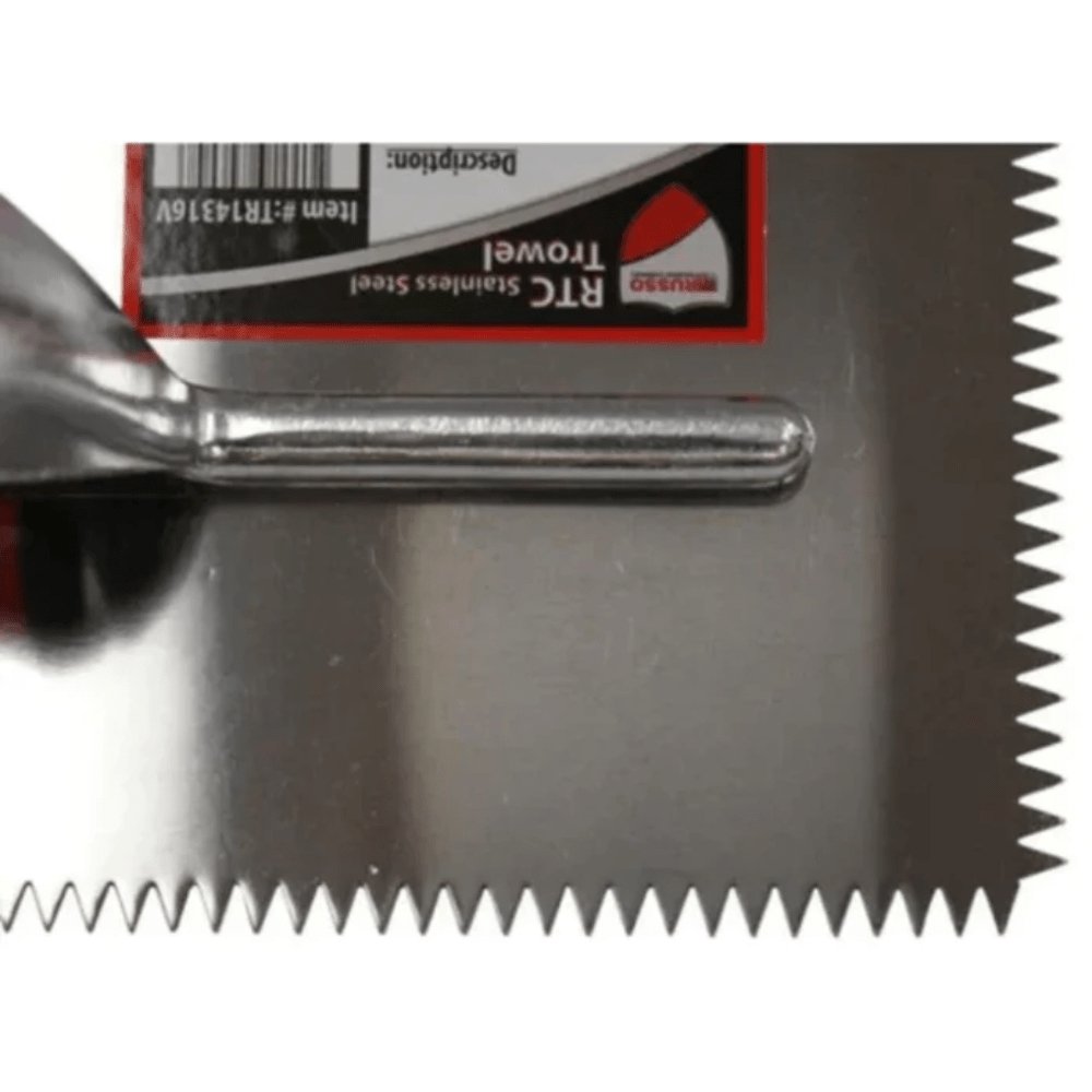 RTC Products Stainless Steel Notched Tile Trowels 